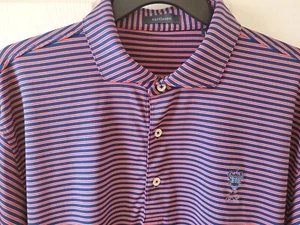 Turtleson Polo Shirt Men's Large Conner Stripe Performance Golf Polo 1958 X - Picture 1 of 10