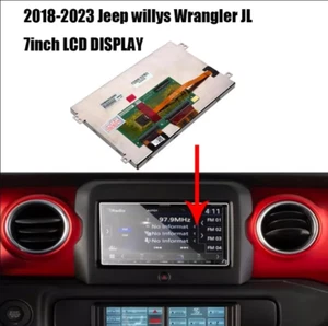 Replacement LCD DISPLAY TOUCH SCREEN Radio NAV JEEP WRANGLER JL 7 INCH 2018-2023 - Picture 1 of 4