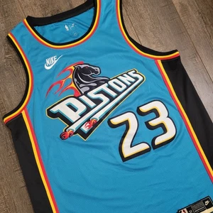 Detroit Pistons Jaden Ivey Jersey Nike Dri-Fit Men's 52 XL Swingman Classic Teal - Picture 1 of 11