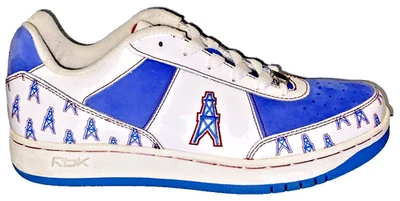 Zapatos de colección NFL Houston Oilers Reebok reclinables para hombre 10,5 cuero gamuza Foto 1 de 4