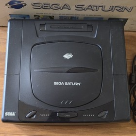 SEGA Saturn Home Console w/ Controller Cables Box NTSC-U/C Black MK-80000A