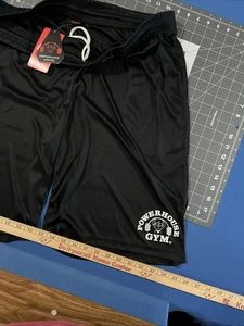 PowerHouse Gym Performance Apparel Shorts Herren L schwarz/weiß Logo Taschen - neu - Bild 1 von 10