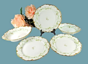 Theodore Haviland Schleiger 1024 3 Dinner Plates and 2 serving bowls - Picture 1 of 16