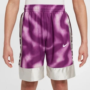 NEW Nike Kids' Dri-Fit Elite Basketball Shorts Purple/Silver Youth Large - Picture 1 of 5