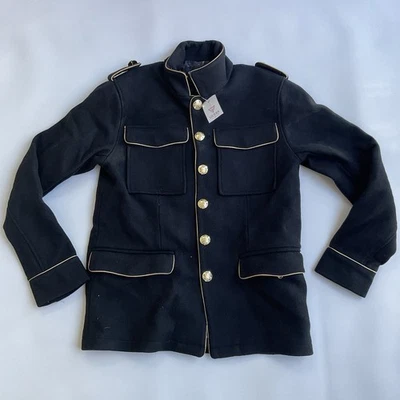 Guess Men’s Military Inspired Black Wool Jacket Size M - Image 1 of 4