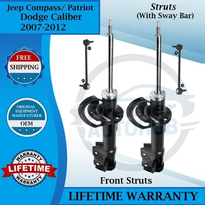 Puntales delanteros Monroe OEM con barra estabilizadora Dodge Caliber 2007-2012/Jeep Compass/Patriot Foto 1 de 4