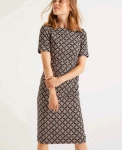 Vestido Vaina Midi Estampado Texturizado Boden Talia Talla 12R Nuevo con Etiquetas - Imagen 1 de 10