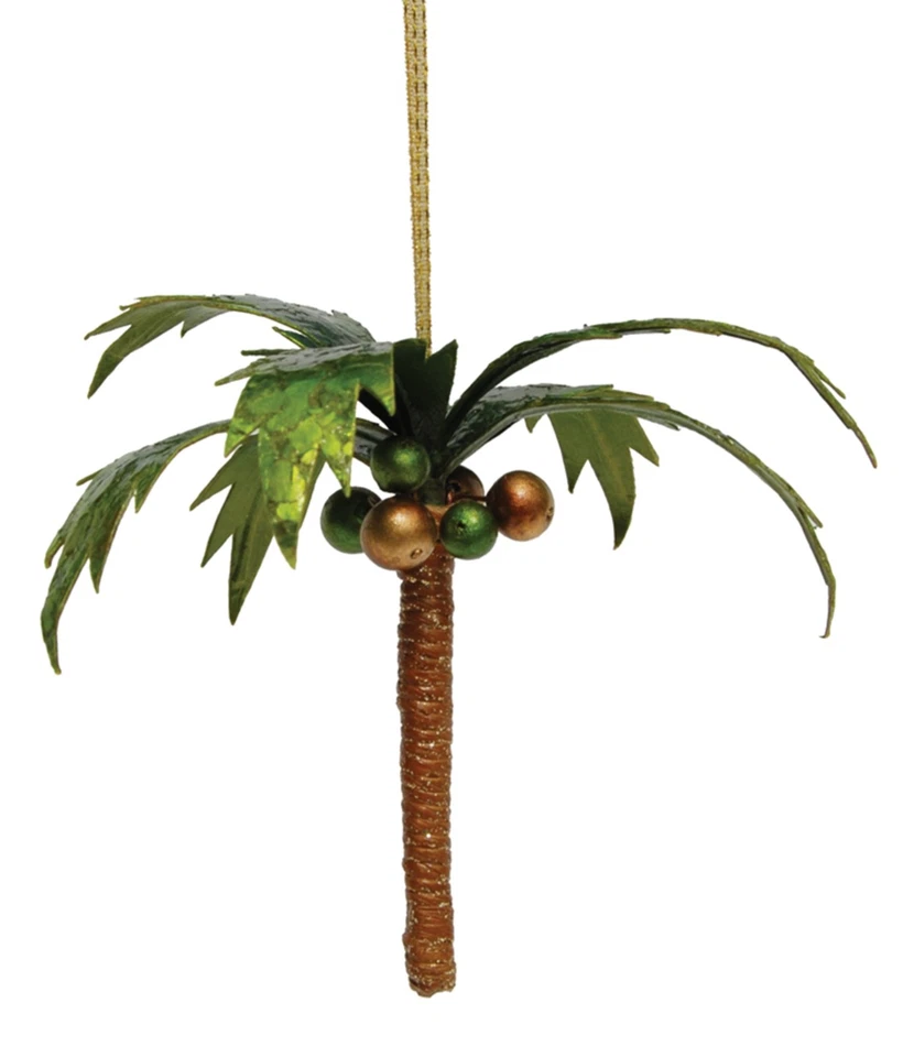 Adorno tropical de 8 pulgadas concha de concha de palmera de coco Capiz Foto 1 de 1