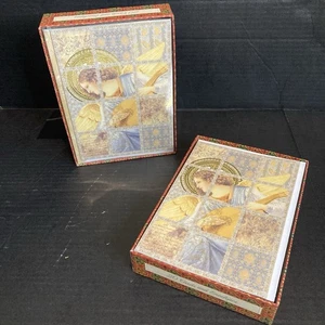 Punch Studio Holiday Cards "Seasons Greetings", Angel, Item 59719, Two Boxes - Picture 1 of 6