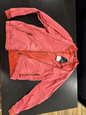 Men’s Scotch & Soda Highlighter Pink Windbreaker Jacket Size L NWT - Image 1 of 4
