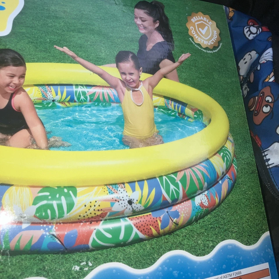 H2OGO! Piscina Inflable Estable Cool Niño 2+ Años 134 gal 66" x 15" H Foto 1 de 2