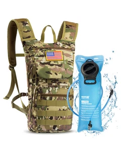 Tactical Molle Hydration Pack Backpack 3L Water Bladder Cycling Hiking Running - Picture 1 of 12