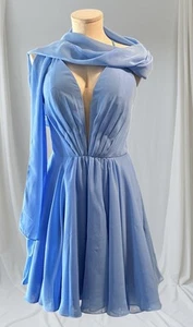 Abby Paris Short Formal Prom Dress # 984911 Periwinkle Blue Size 8 NEW - Picture 1 of 7