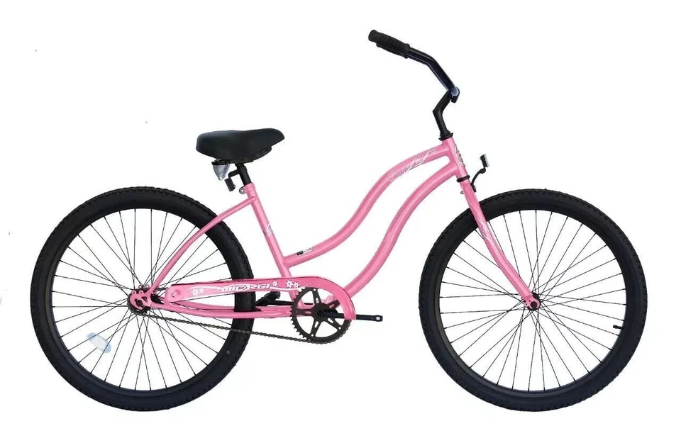 Bicicleta Micargi 26" Beach Cruiser con freno de montaña de una sola velocidad para hombres y mujeres Foto 1 de 4
