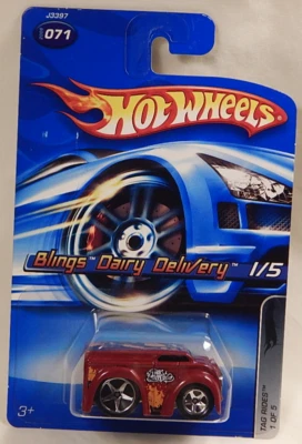 Blings Dairy Delivery Hot Wheels Tag Rides 2006-071 Metal Chassis Retired - Image 1 of 4