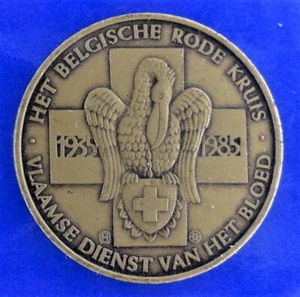 BELGIUM medal Blood donation  HET BELGISCHE RODE KRUS  DANK  Ø 30.0-11.95 gr - Picture 1 of 2