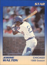 1989 Chicago Cubs Star Walton Baseball Card #7 Jerome Walton/1989