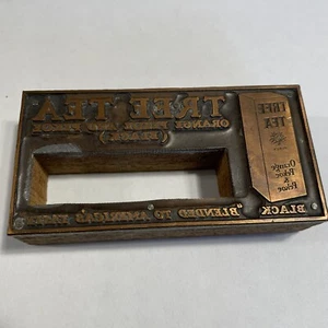 Bloque de impresión vintage árbol té naranja pekoe y pekoe mezclado al gusto de América’s - Imagen 1 de 1