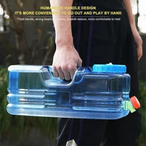 5.5/10L Water Bottle Bucket Tap Container Drinking Carry Picnic Camping Outdoor - Picture 1 of 9