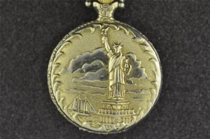VINTAGE 14 SIZE LIMITED EDITION COMMEMORATIVE QUARTZ POCKET WATCH - Picture 1 of 1