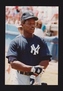 1989 Rickey Henderson Yankees unsigniert 4 x 5-7/8 Typ 1 SNAPSHOT PHOTO #2 - Bild 1 von 1