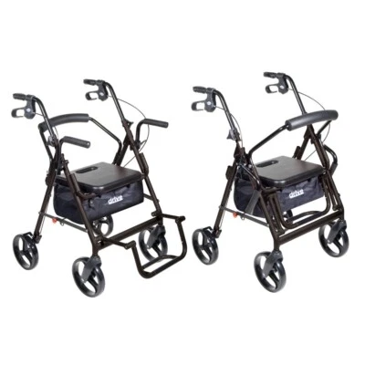 Andador Andador Silla de Ruedas Transporte Plegable Drive Medical 795BK Duet Bl Foto 1 de 4