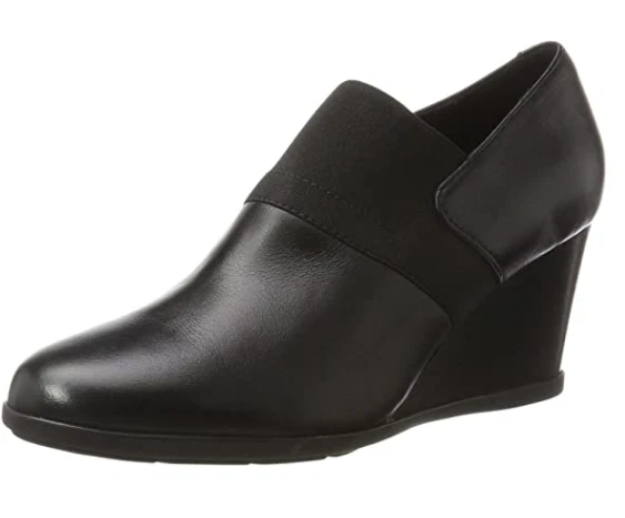 Zapatos de salón de vestir Geox para mujer D Inspiration con cuña A, negro napa Foto 1 de 1
