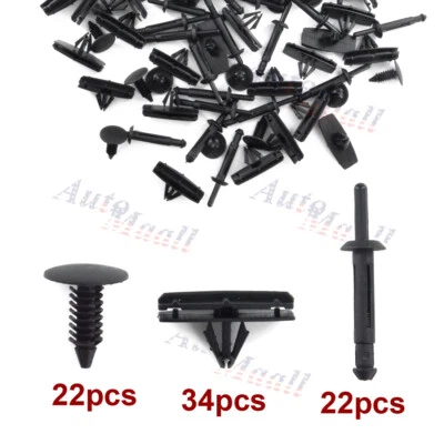 78pc Full Fender Flare Hardware Clip Mounting Kit For 2007-2018 Jeep Wrangler JK Foto 1 de 4