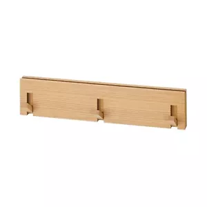 MUJI Wall Mounted Furniture 3 Hanger Oak Wood 44505083 - Picture 1 of 9