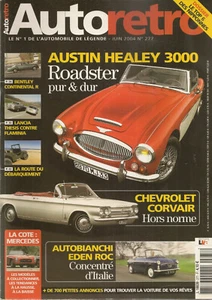 AUTO RETRO 277 AUSTIN HEALEY 3000 AUTOBIANCHI EDEN ROC CHEVROLET CORVAIR FLAMINI - Imagen 1 de 2