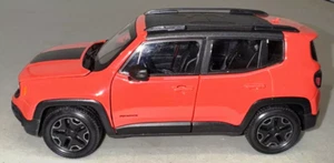 Orange Jeep Renegade Trailhawk SUV Diecast 1/24 Welly New - Picture 1 of 4