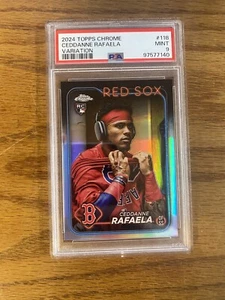 2024 Topps Chrome 118 Ceddanne Rafaela Image Variation PSA 9 Mint - Photo 1/2