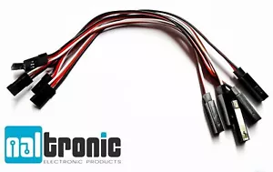 10x 15cm Servo Cable Servo Extension 150mm Graupner Futaba JR Servo 3P 160 - Imagen 1 de 4