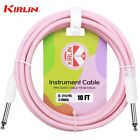 Kirlin 10Ft 1/4" Mono To Same Instrument Cable Rose Pink Ic-241-10/Rs