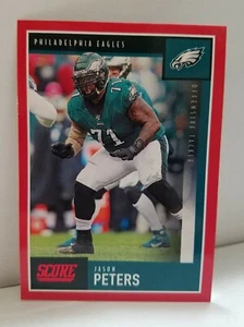 2020 Score Jason Peters Red Parallel #187 Philadelphia Eagles - Picture 1 of 2
