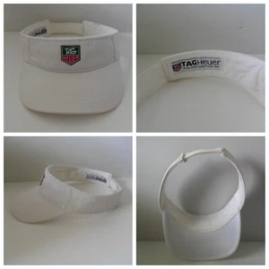 TAG Heuer Visor Hat Iconic TAG Heuer Emblem Logo - Very Good Cond. - Golf Visor - Picture 1 of 8