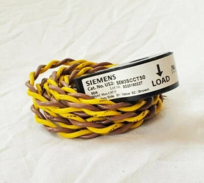 TRANSFORMADOR DE CORRIENTE DE NÚCLEO SÓLIDO SIEMENS SEM3SCCT50 600VAC 50A NUEVO Foto 1 de 2