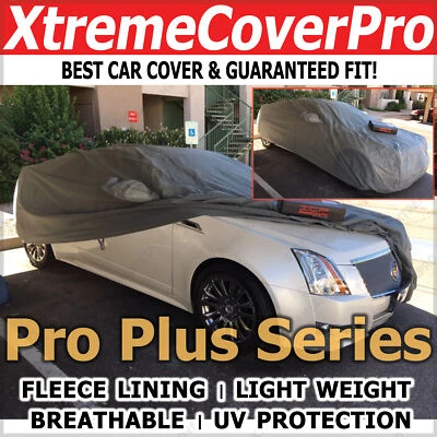 Cadillac CTS CTS-V 2016 2017 2018 2019 CUBIERTA DE AUTO TRANSPIRABLE CON VELLÓN GRIS OSCURO Foto 1 de 4