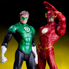 2pcs/set Super Hero Justice League The Flash Green Lantern Action Figure Toy 