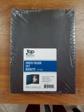 TAP Photo Insert Cards in Black with black foil trim, size 5x7. 25 per pack