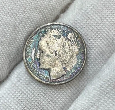 1903 Netherlands 10 Cents Silver Coin - Image 1 of 4
