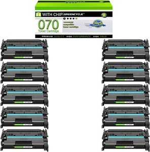 10PK CRG070 Black Toner Cartridge for Canon imageCLASS MF465dw MF462dw LBP246dw - Picture 1 of 9