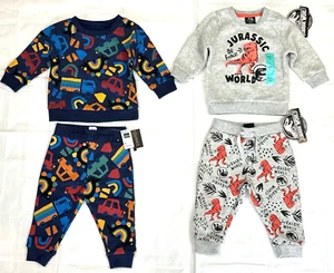Lot of 2 Dunnes Jurassic World Little Boy Sweatshirt & Joggers Set Size 6-9M NWT - Picture 1 of 6
