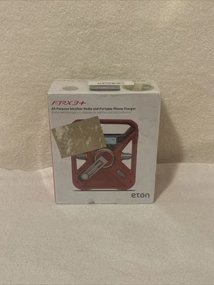 Radio meteorológica y cargador de teléfono portátil Eton FRX3+ Cruz Roja solar/manivela NUEVO Foto 1 de 4
