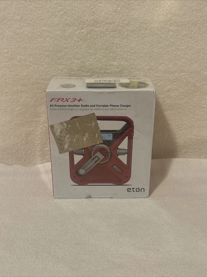 Radio meteorológica y cargador de teléfono portátil Eton FRX3+ Cruz Roja solar/manivela NUEVO Foto 1 de 4