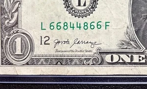 2017A $1 Dollar Bill #66844866 RADAR NOTE AND PALINDROME NOTE ( 4 Pairs ) - Picture 1 of 4