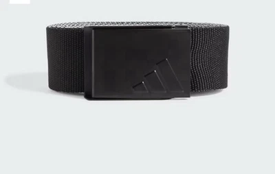 Nuevo cinturón de golf Adidas reversible web para hombre negro/gris Foto 1 de 4