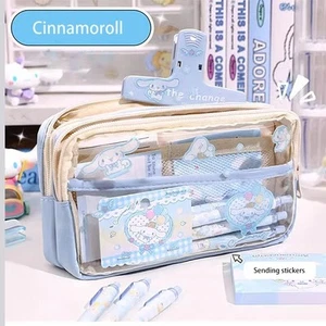 Sanrio Kuromi Kawaii Pencil Cases Student Kid Stationery Storage School Supplies - Picture 1 of 9