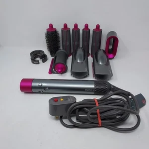 Dyson Airwrap HS01 Complete Multi Styler Nickel/Fuchsia 11 Attachments & Case - Picture 1 of 24