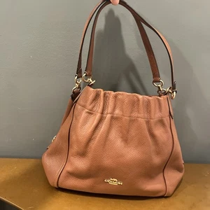 Schöne Coach Maya Chestnut Color Pebble Leder Schultertasche Handtasche - Bild 1 von 12